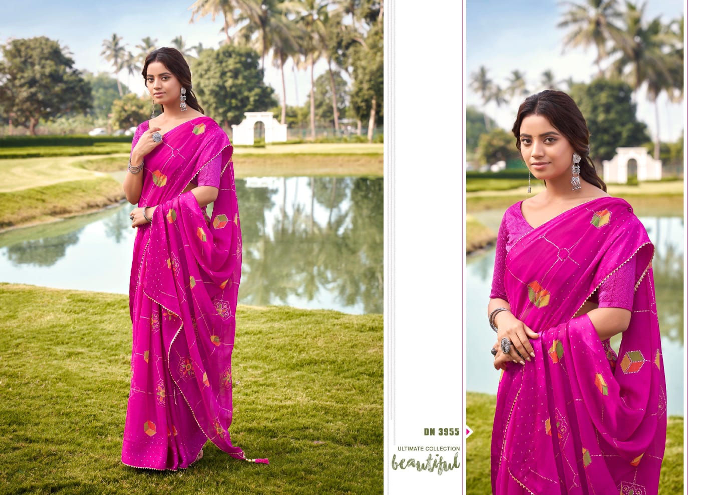 5D Designer Fancy Latest Wholesale Saree Collection